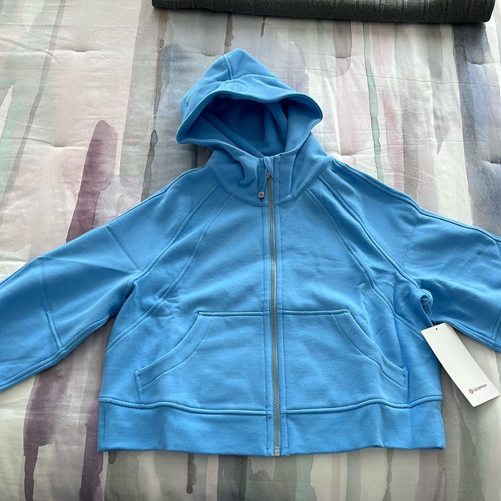 Lululemon Aero Blue Full-Zip Scuba Hoodie